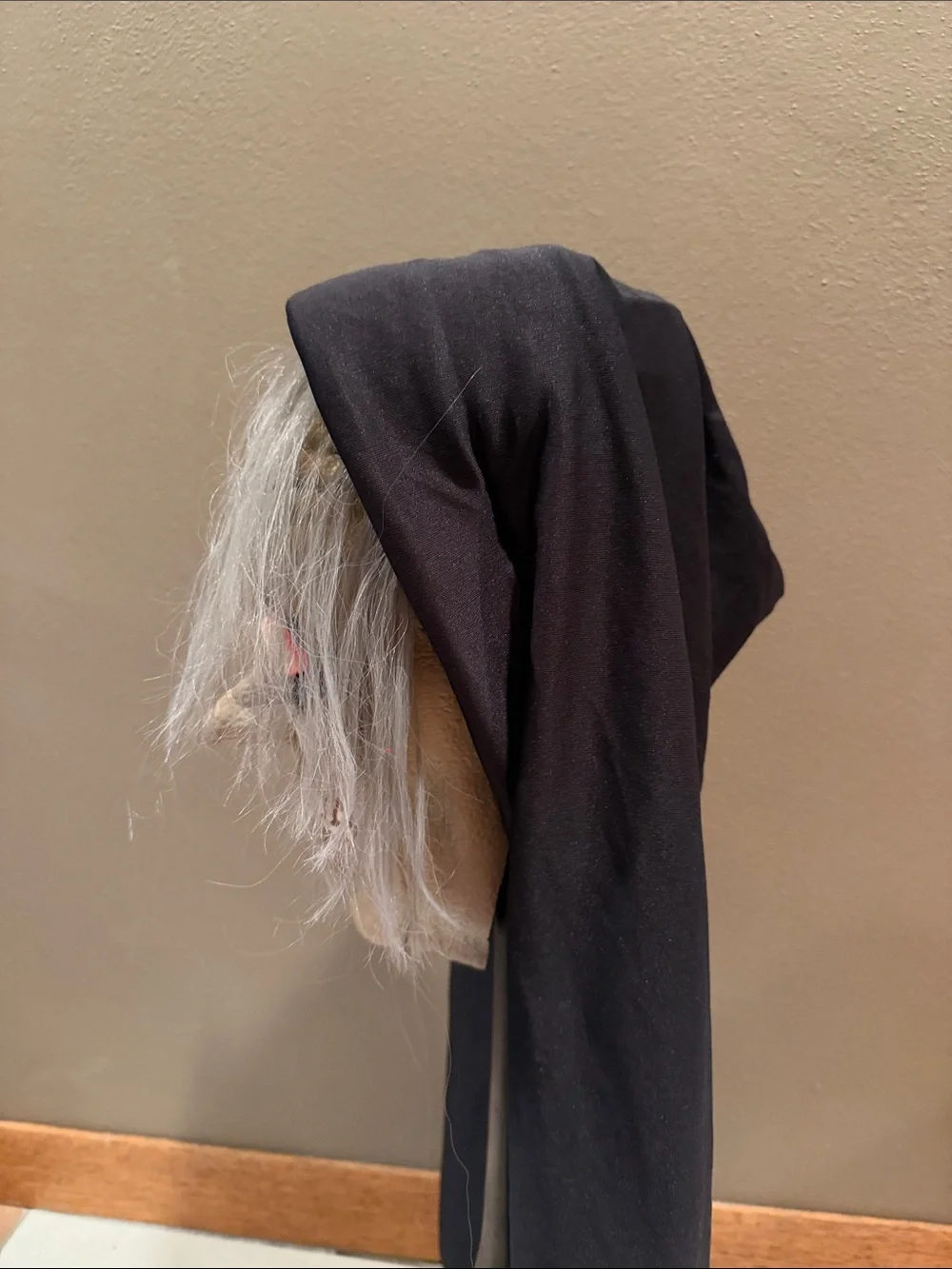 Vintage 1998 Halloween Mask Paper Magic Group Halloween Latex Mask Hooded Witch